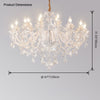 WOMO Victorian Crystal Prism Chandelier-WM2340 thumbnail