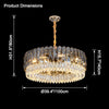 WOMO Tiered Round Crystal Chandelier-WM2542 thumbnail