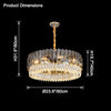 WOMO Tiered Round Crystal Chandelier-WM2542 thumbnail