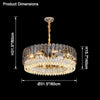 WOMO Tiered Round Crystal Chandelier-WM2542 thumbnail
