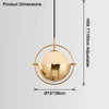 WOMO Adjustable Glass Globe Pendant Light-WM2563 thumbnail