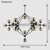 WOMO Sputnik Sphere Chandelier-WM2704 thumbnail