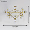 WOMO Sputnik Sphere Chandelier-WM2704 thumbnail