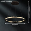 WOMO Rock Crystal Circular Led Chandelier-WM2715 thumbnail