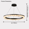 WOMO Rock Crystal Circular Led Chandelier-WM2715 thumbnail