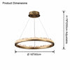 WOMO Rock Crystal Circular Led Chandelier-WM2715 thumbnail