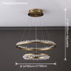 WOMO Rock Crystal Circular Led Chandelier-WM2715 thumbnail