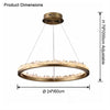 WOMO Rock Crystal Circular Led Chandelier-WM2715 thumbnail