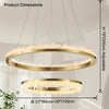 WOMO Rock Crystal Circular Led Chandelier-WM2715 thumbnail