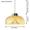 WOMO Colored Glass Round Pendant Light-WM2784 thumbnail