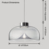 WOMO Colored Glass Round Pendant Light-WM2784 thumbnail