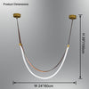 WOMO Ribbon Leather Chandelier-WM2908 thumbnail