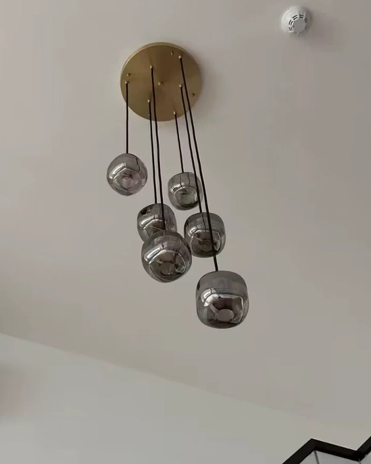 WOMO Waterfall Glass Pendant Chandelier-WM2111b