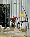 WOMO Hanging Wood Floor Lamp with Table-WM7130 thumbnail