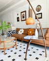 WOMO Hanging Wood Floor Lamp with Table-WM7130 thumbnail