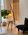 WOMO Hanging Wood Floor Lamp with Table-WM7130 thumbnail