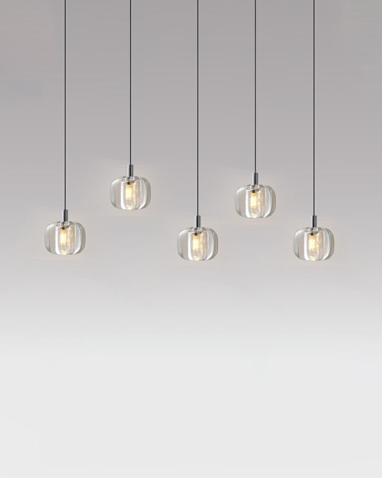 WOMO Colored Glass Multi Pendant Chandelier-WM2111a