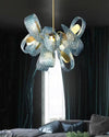 WOMO Peacock Blue Art Glass Chandelier-WM2213b thumbnail