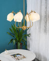 WOMO Mid Century Modern Ceramic Arm Chandelier-WM2121 thumbnail