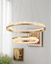 WOMO Rock Crystal Circular Led Chandelier-WM2715 thumbnail