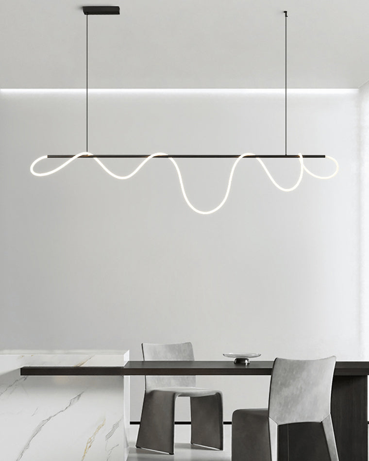 WOMO Rope Led Linear Brass Chandelier-WM2059a