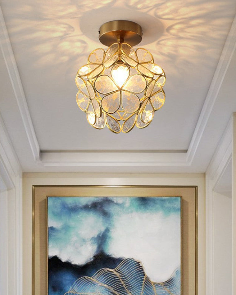 WOMO Tiffany Floral Ceiling Light-WM1128