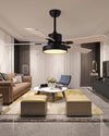 WOMO 5 Blade Modern Wood Ceiling Fan Lamp-WM5039 thumbnail