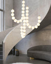 WOMO Pearl Brass Globe Chandelier-WM2102e thumbnail