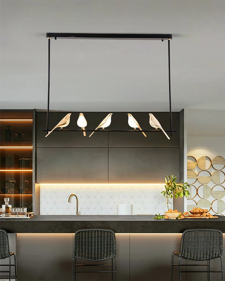WOMO Gold Bird Linear Chandelier-WM2512b