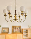 WOMO Swoop Arm Globe Chandelier-WM2378 thumbnail