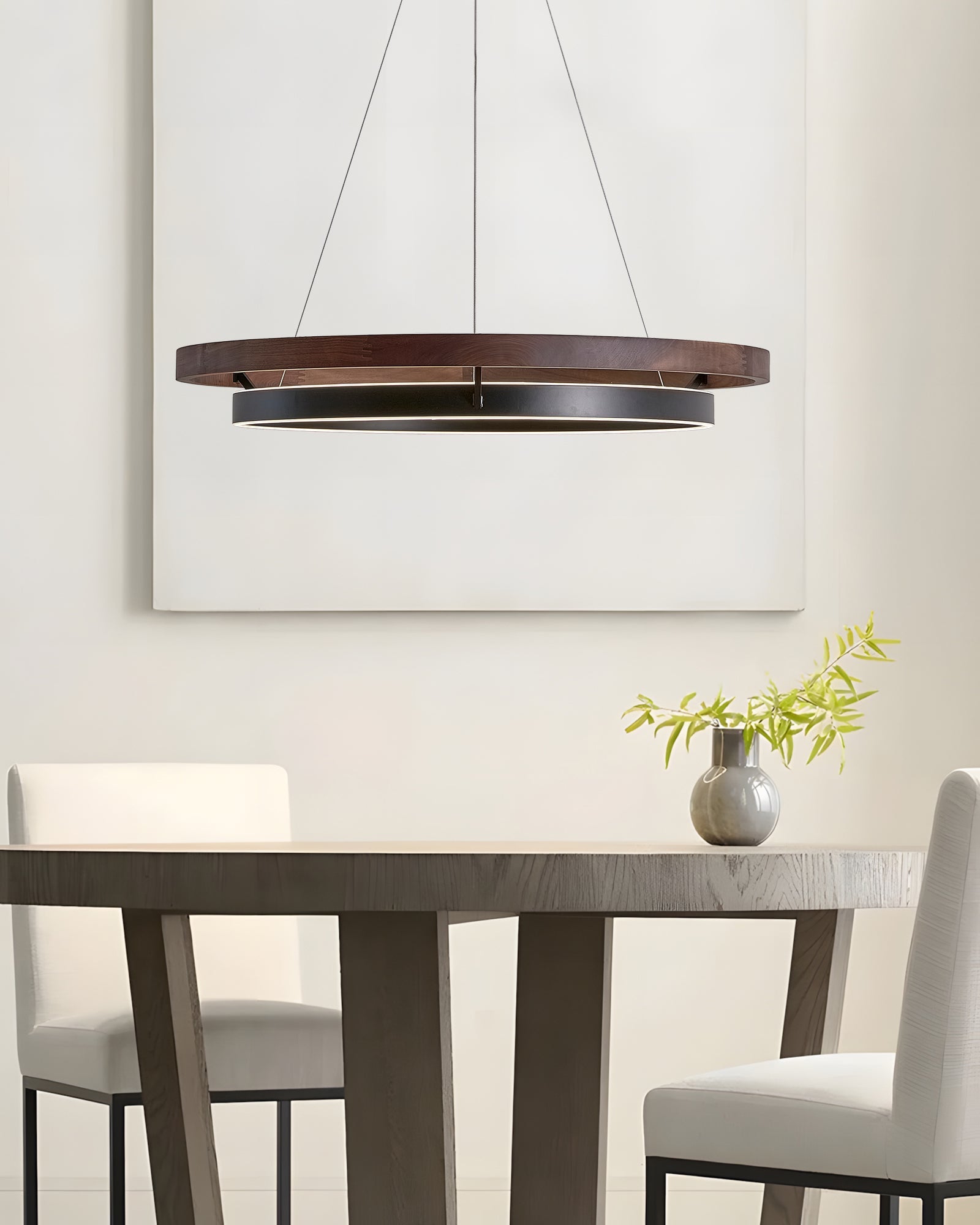WOMO Circular Led Wood Chandelier-WM2492