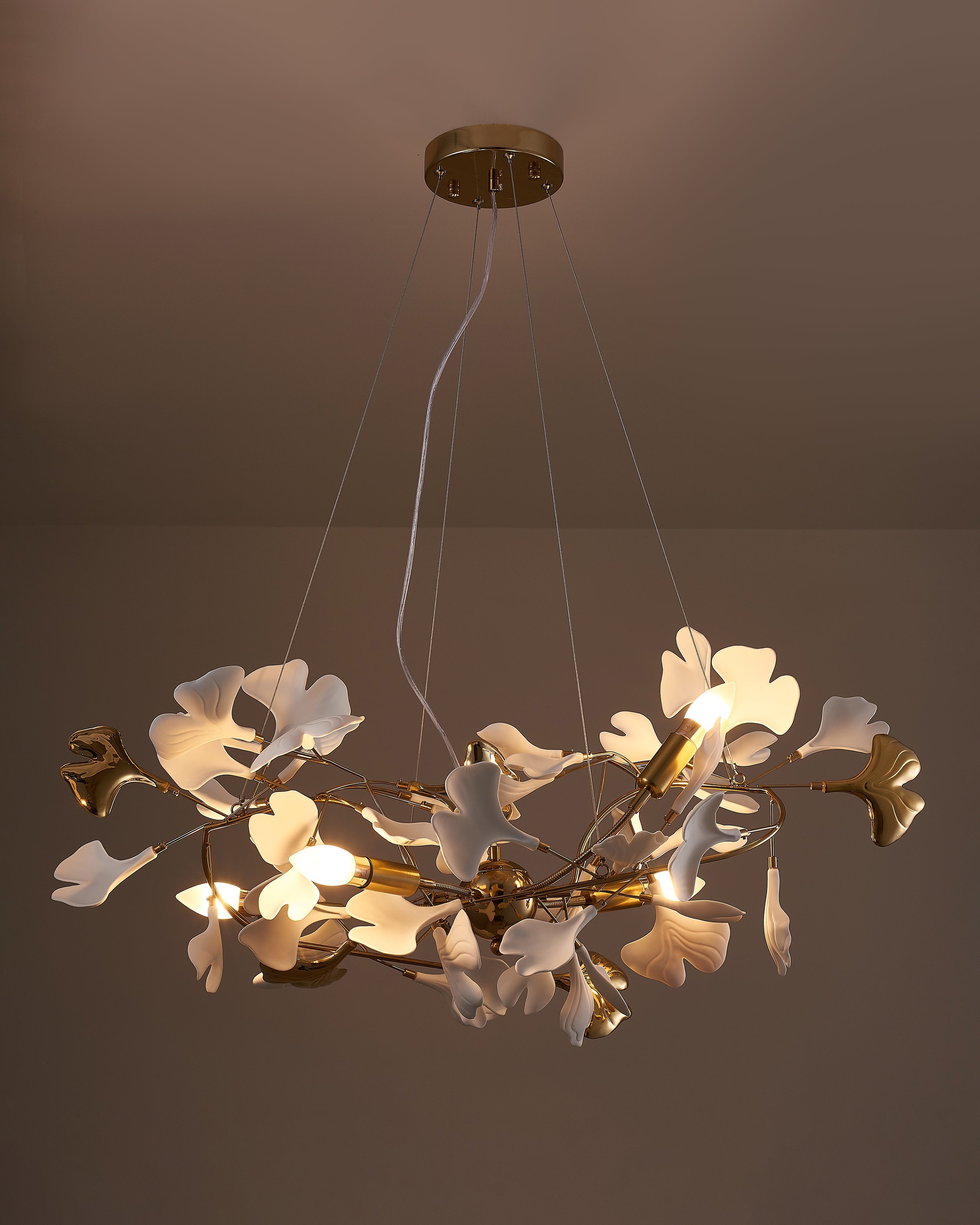WOMO Gingko Ceramic Chandelier-WM2411