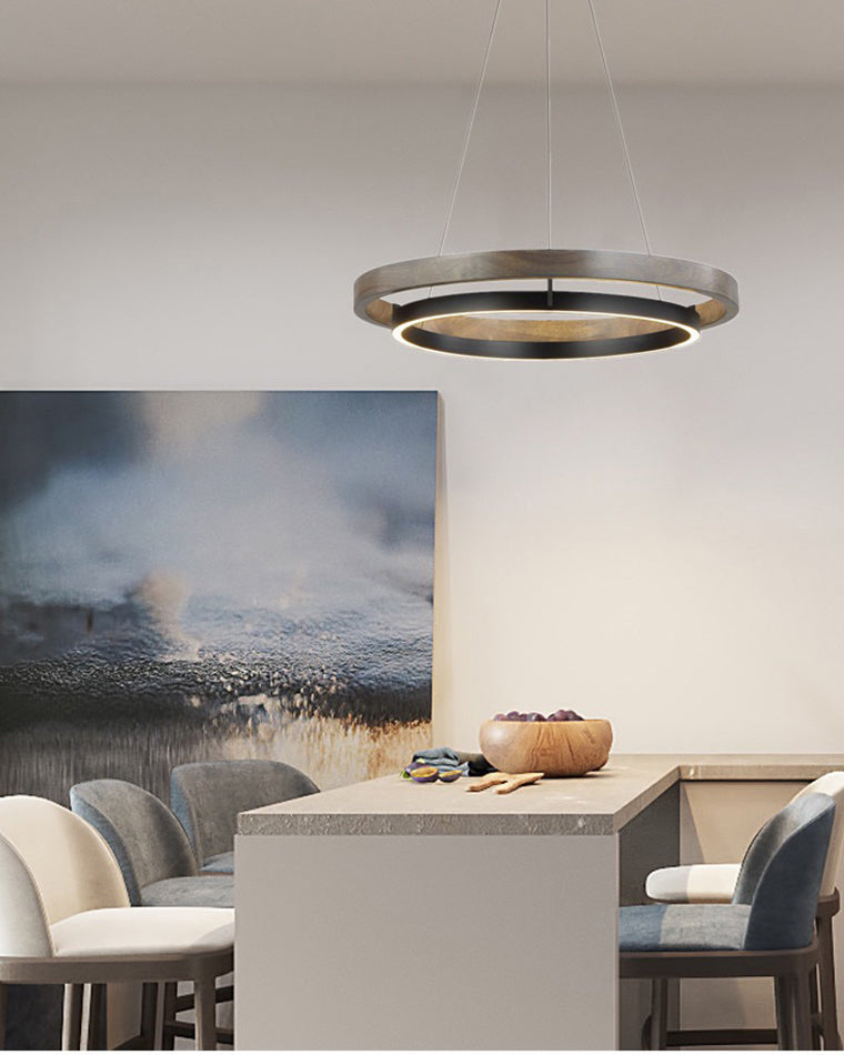 WOMO Circular Led Wood Chandelier-WM2492