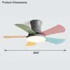 WOMO Scandi Low Profile Ceiling Fan Lamp-WM5086 thumbnail