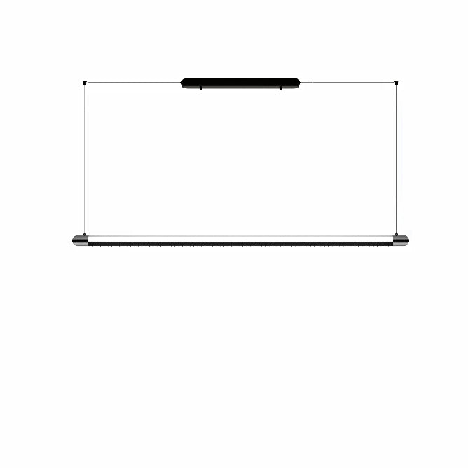 WOMO Black Linear Pendant Light - WM3225