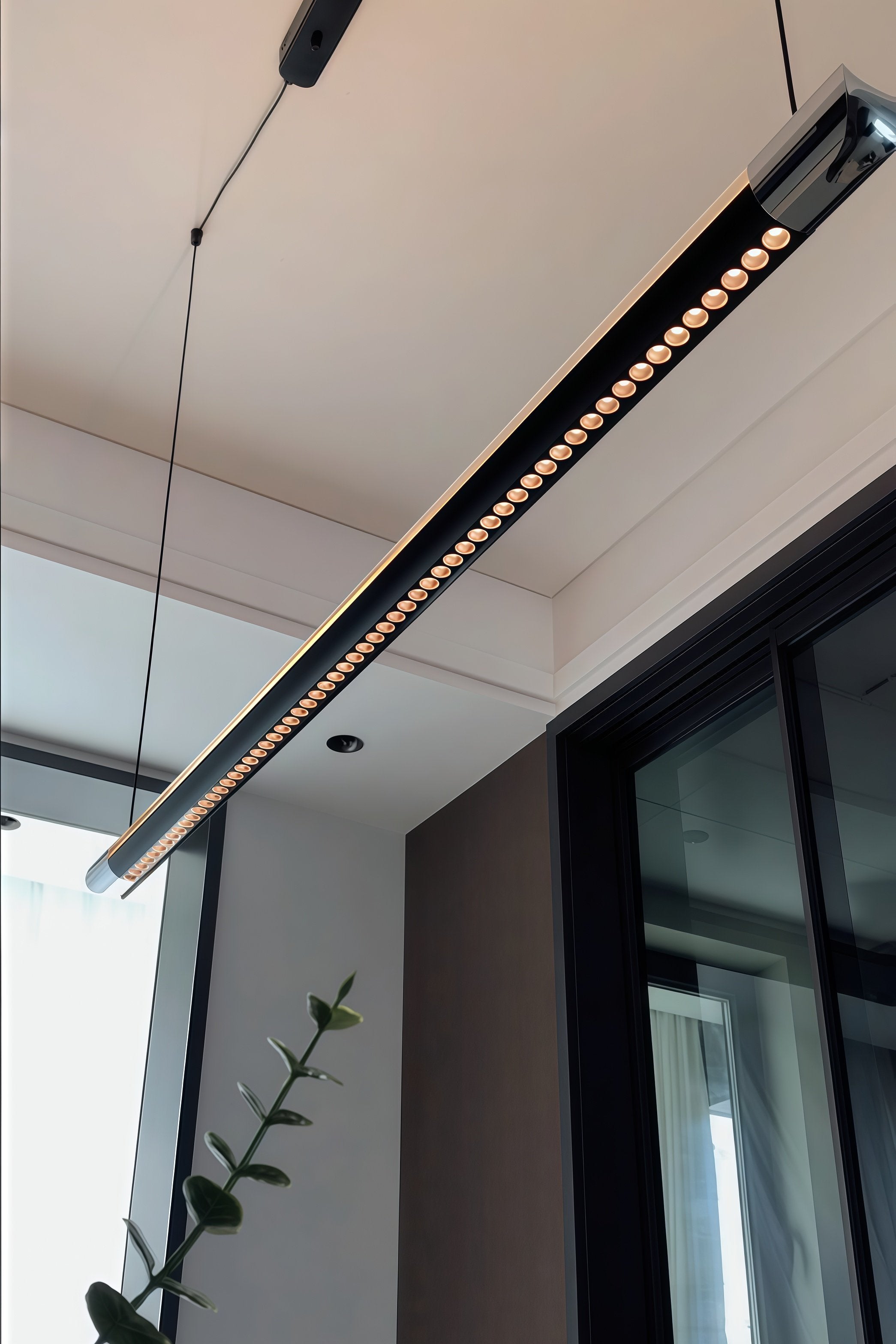 WOMO Black Linear Pendant Light - WM3225
