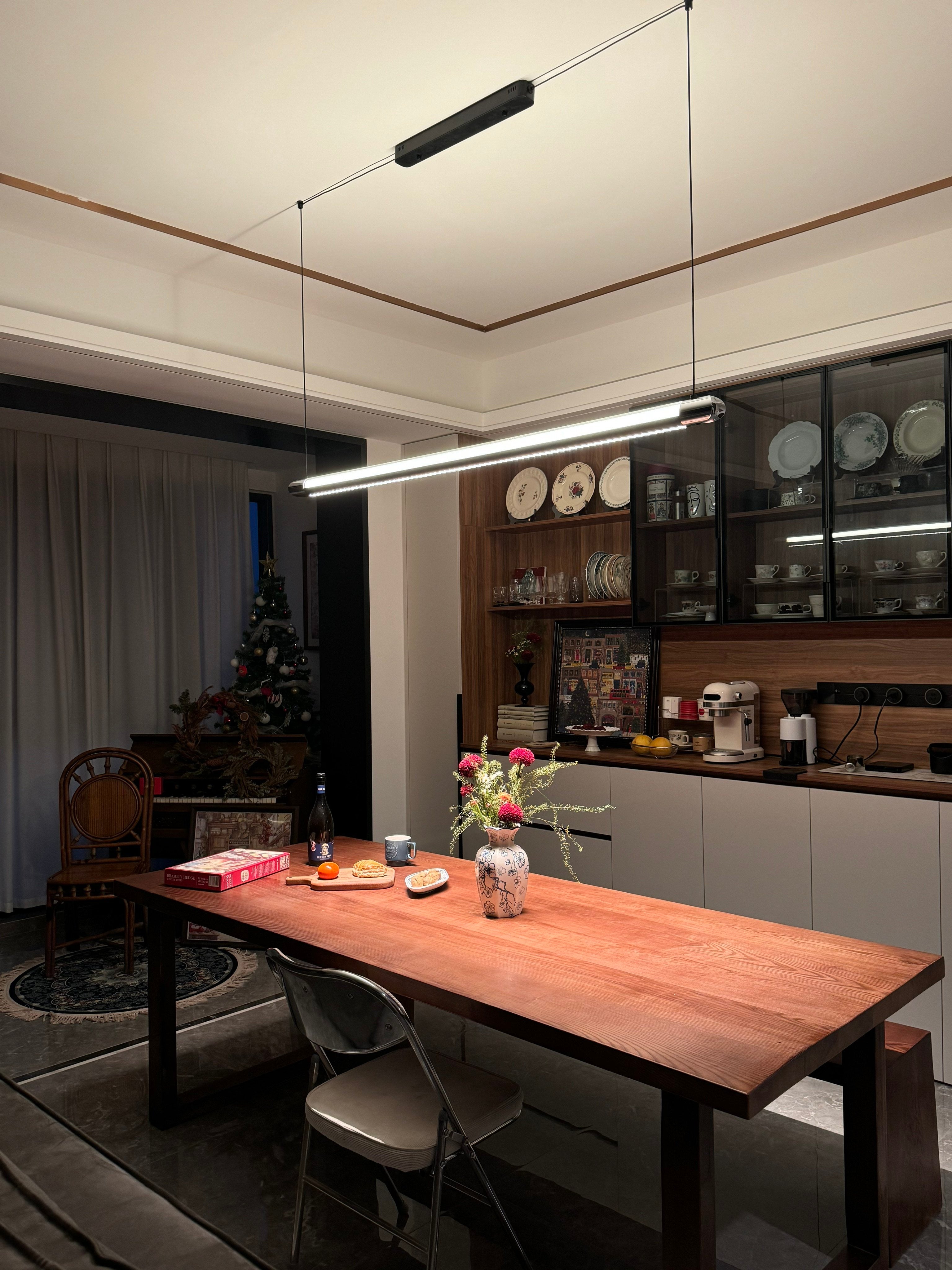 WOMO Black Linear Pendant Light - WM3225