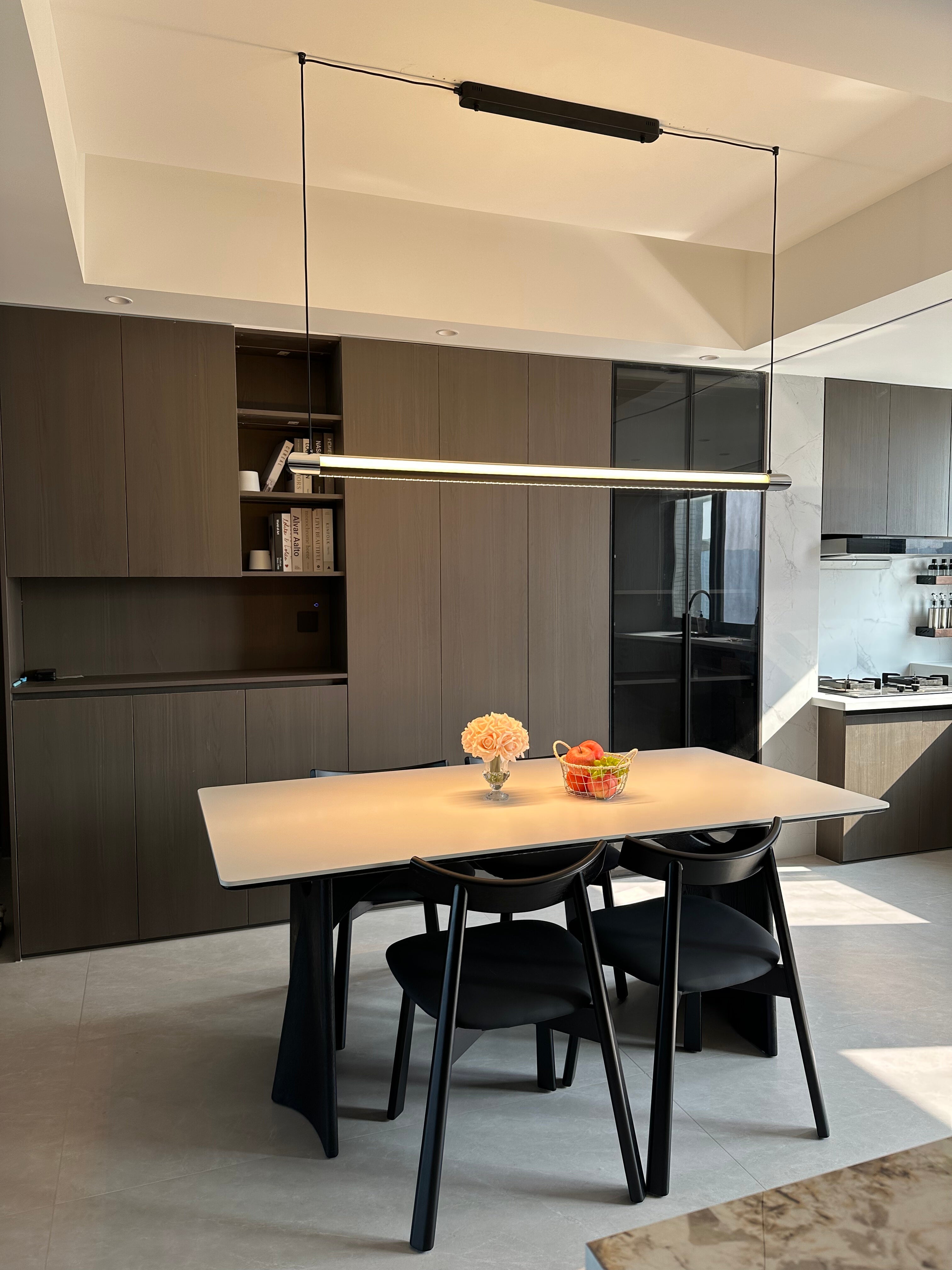 WOMO Black Linear Pendant Light - WM3225