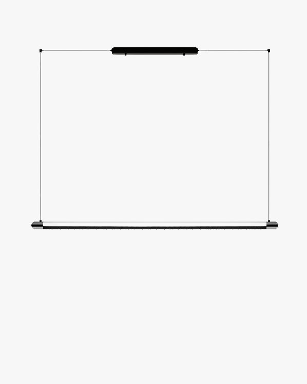 WOMO Black Linear Pendant Light - WM3225