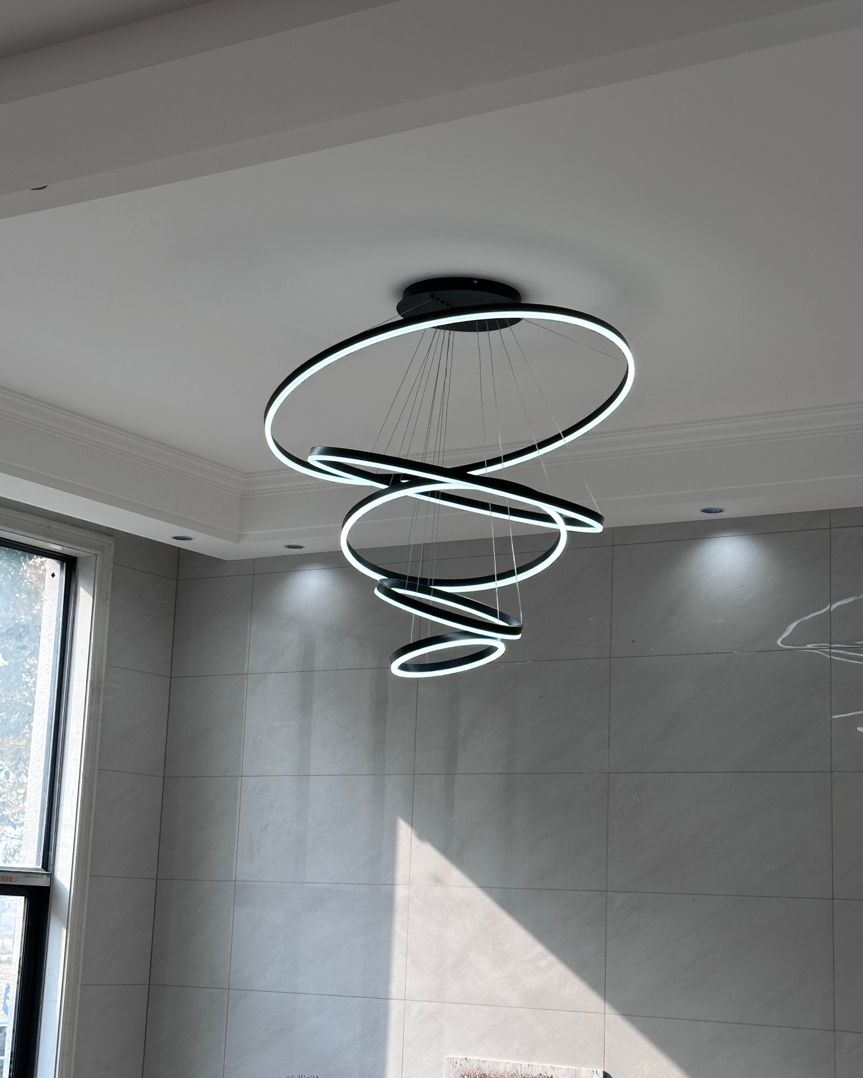 WOMO Tiered Ring LED Chandelier-WM2159