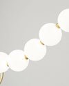 WOMO Pearl Brass Globe Dining Room Chandelier-WM2102a thumbnail