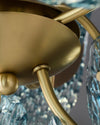 WOMO Peacock Blue Art Glass Chandelier-WM2213b thumbnail