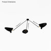 WOMO Arms Semi-Flush Mount Light-WM2057 thumbnail
