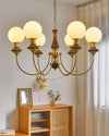 WOMO Swoop Arm Globe Chandelier-WM2378 thumbnail