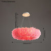 WOMO Feather Round Pendant Light-WM2060 thumbnail