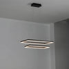 WOMO Black Tiered Rectangular Chandelier-WM2120 thumbnail