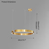 WOMO Black/Gold Ring Led Chandelier-WM2009 thumbnail