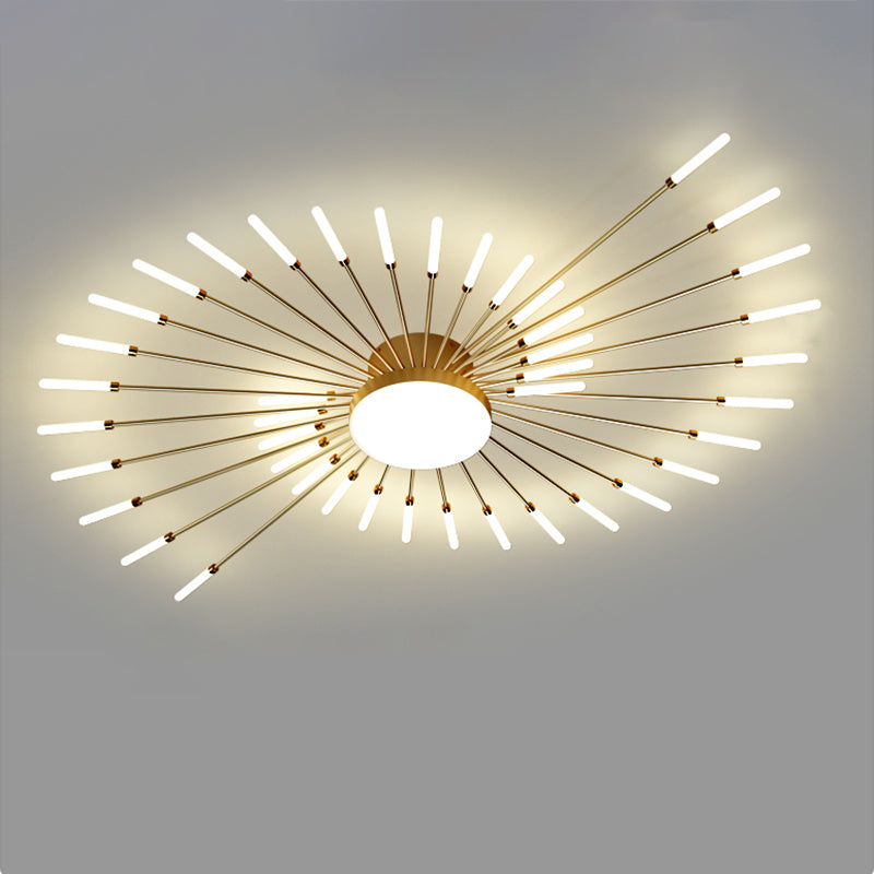 WOMO Firework Sunburst Flush Mount Ceiling Light-WM1001