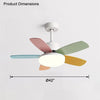 WOMO 5 Blade Scandi Ceiling Fan Lamp-WM5089 thumbnail