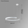 WOMO Black/Gold Ring Led Chandelier-WM2009 thumbnail